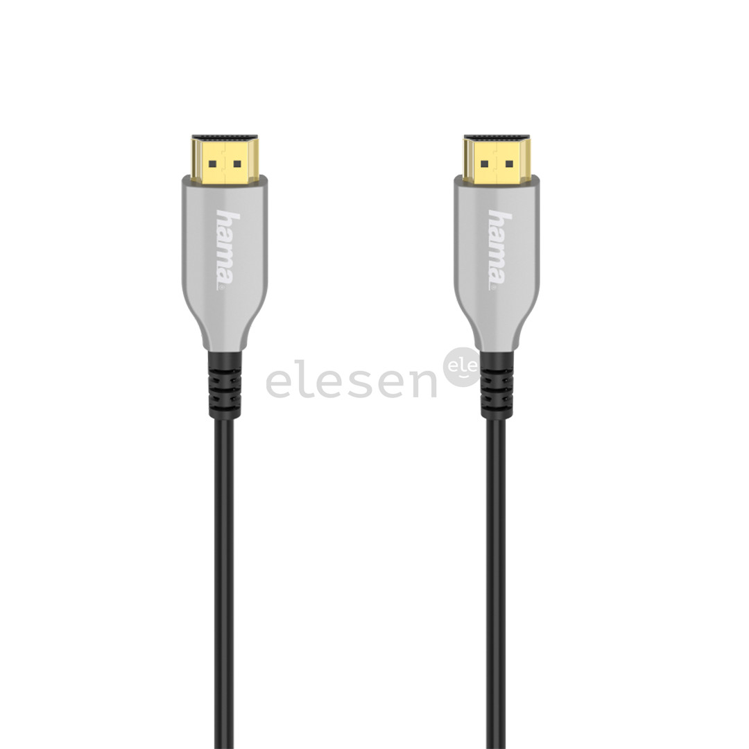 Hama Optical, 4K, gold-plated, 10m, silver - HDMI 2.0b Cable Item - 00205274