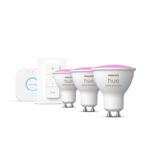 Philips Hue Starter Kit GU10, 3 шт., белый - Комплект умных ламп Товар - 929001953113