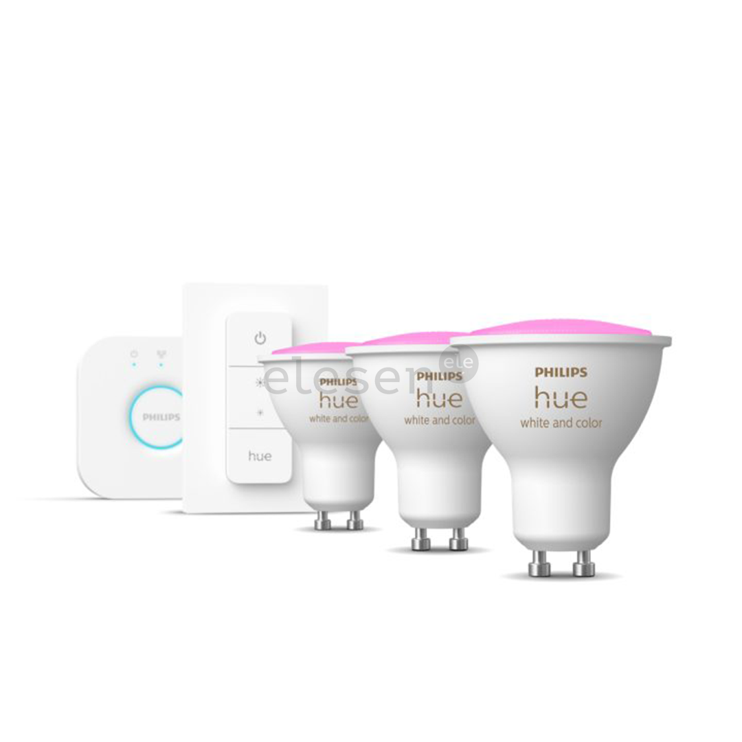 Philips Hue Starter Kit GU10, 3 шт., белый - Комплект умных ламп Товар - 929001953113