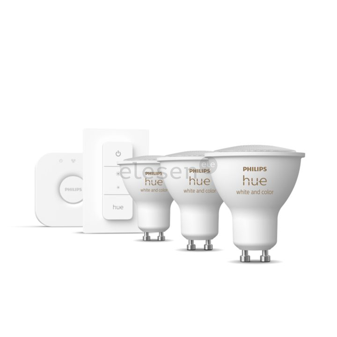 Philips Hue Starter Kit GU10, 3 шт., белый - Комплект умных ламп Товар - 929001953113