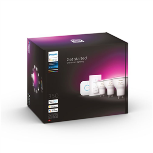 Philips Hue Starter Kit GU10, 3 шт., белый - Комплект умных ламп Товар - 929001953113