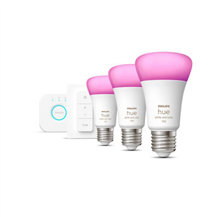 Philips Hue White and Color Starter Kit, E27, 3 pcs, color - Smart Light Kit Item - 929002468804 929002468804