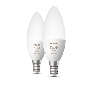 Išmanioji lemputė Philips Hue White and Color, E14, 2 vnt., white Prekė - 929002294205