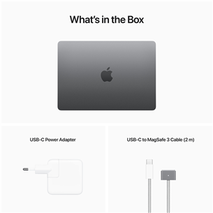 Apple MacBook Air 13" (2022), M2 8C/8C, 8 GB, 256 GB, RUS, space gray - Notebook Item - MLXW3RU/A