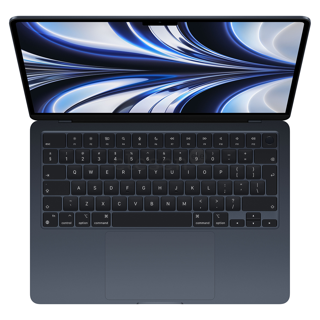 Nešiojamas kompiuteris Apple MacBook Air 13 (2022), M2 8C/8C, 8 GB, 256 GB, ENG, midnight Prekė - MLY33ZE/A