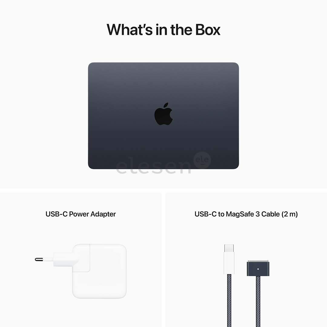 Nešiojamas kompiuteris Apple MacBook Air 13 (2022), M2 8C/8C, 8 GB, 256 GB, ENG, midnight Prekė - MLY33ZE/A