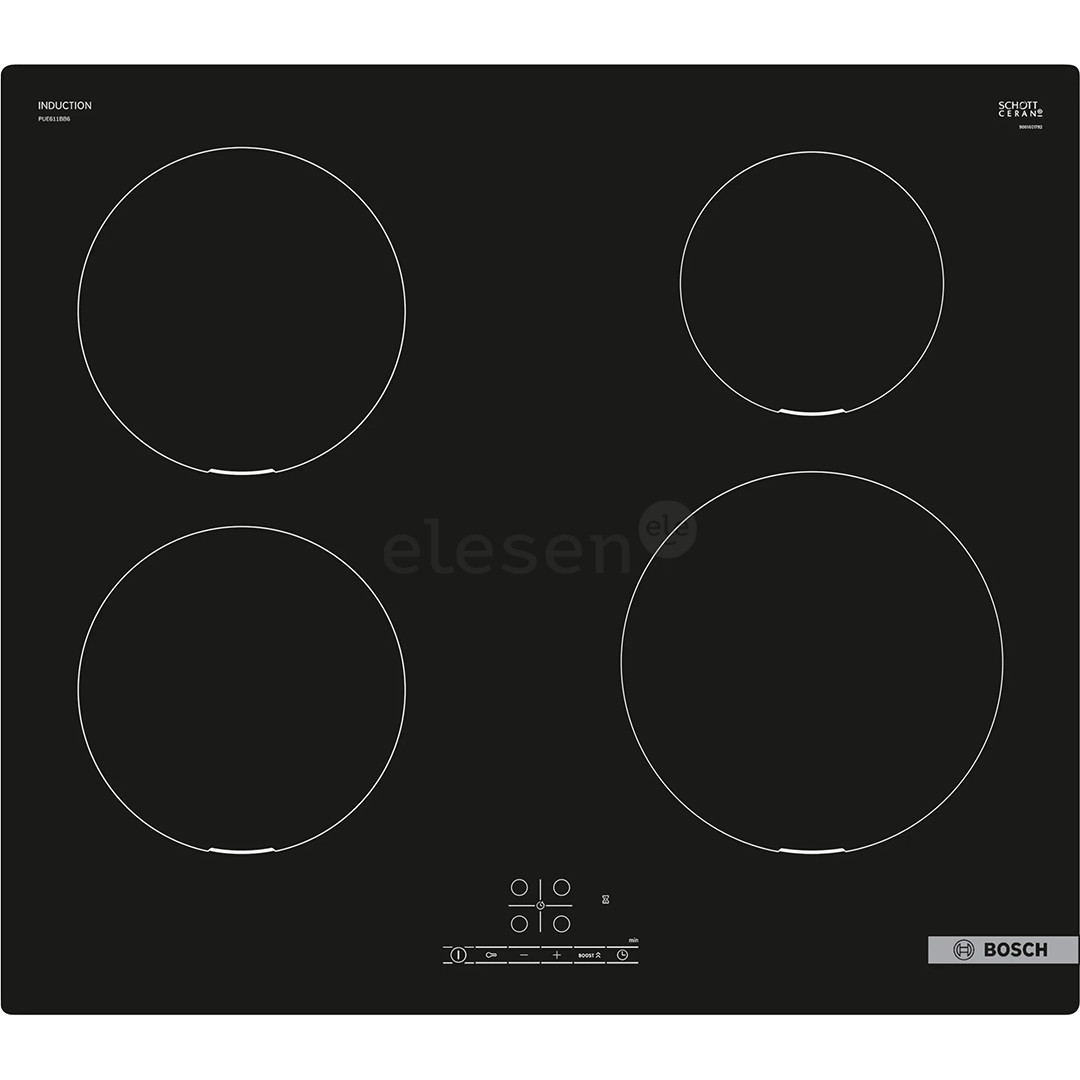 Bosch Serie 4, width 59.2 cm, frameless, black - Built-in Induction Hob