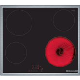 Bosch Serie 4, width 58.3 cm, steel frame, black - Built-in Ceramic Hob