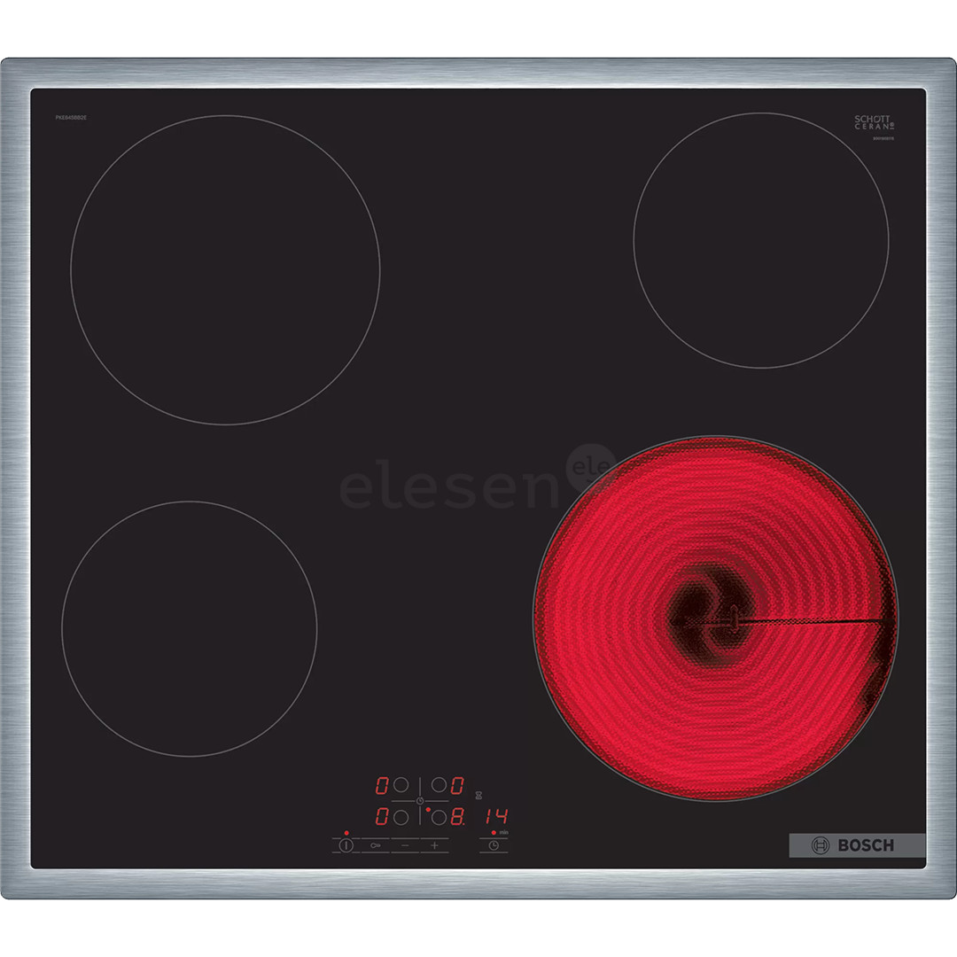 Bosch Serie 4, width 58.3 cm, steel frame, black - Built-in Ceramic Hob