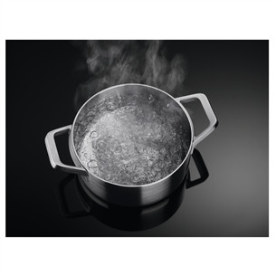 AEG 6000 Bridge, 80 cm, juoda - Įmontuojama indukcinė kaitlentė su gartraukiu