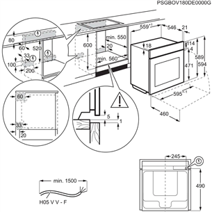 Orkaitė AEG Prekė - BPE742380B