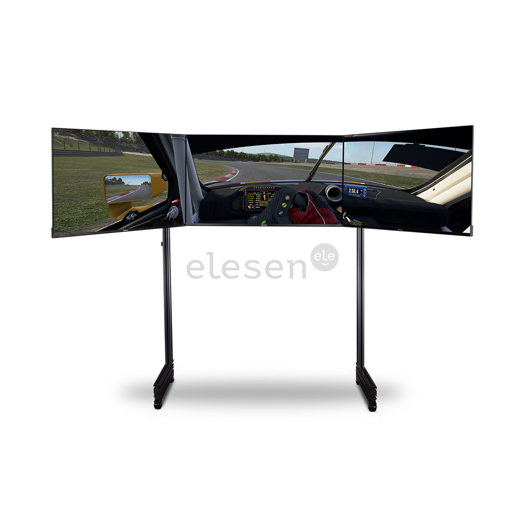 Next Level Racing Elite Freestanding Triple Monitor Stand, black - Monitor stand accessory Item - NLR-E006