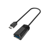 Adapteris Hama USB-C plug > USB-A 3.1 socket , 0.15 m Prekė - 00200312