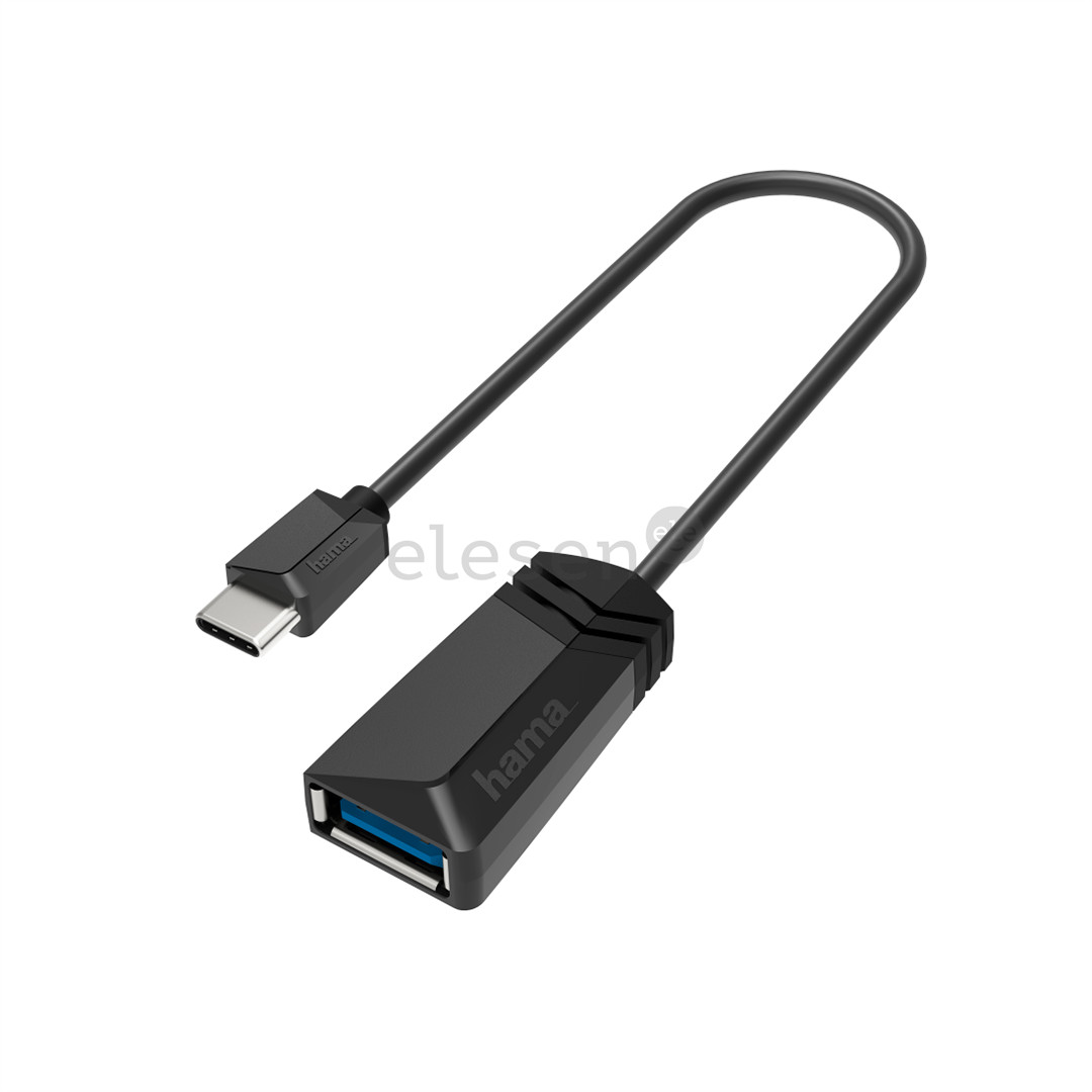 Hama USB-C plug > USB-A 3.1 socket , 0.15 m, black - Adapter Item - 00200312