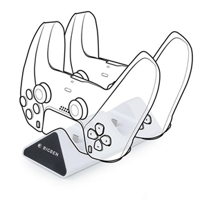 Įkrovimo stotelė Nacon PS5 USB Dual Charging station V2, white Prekė - 3665962006414