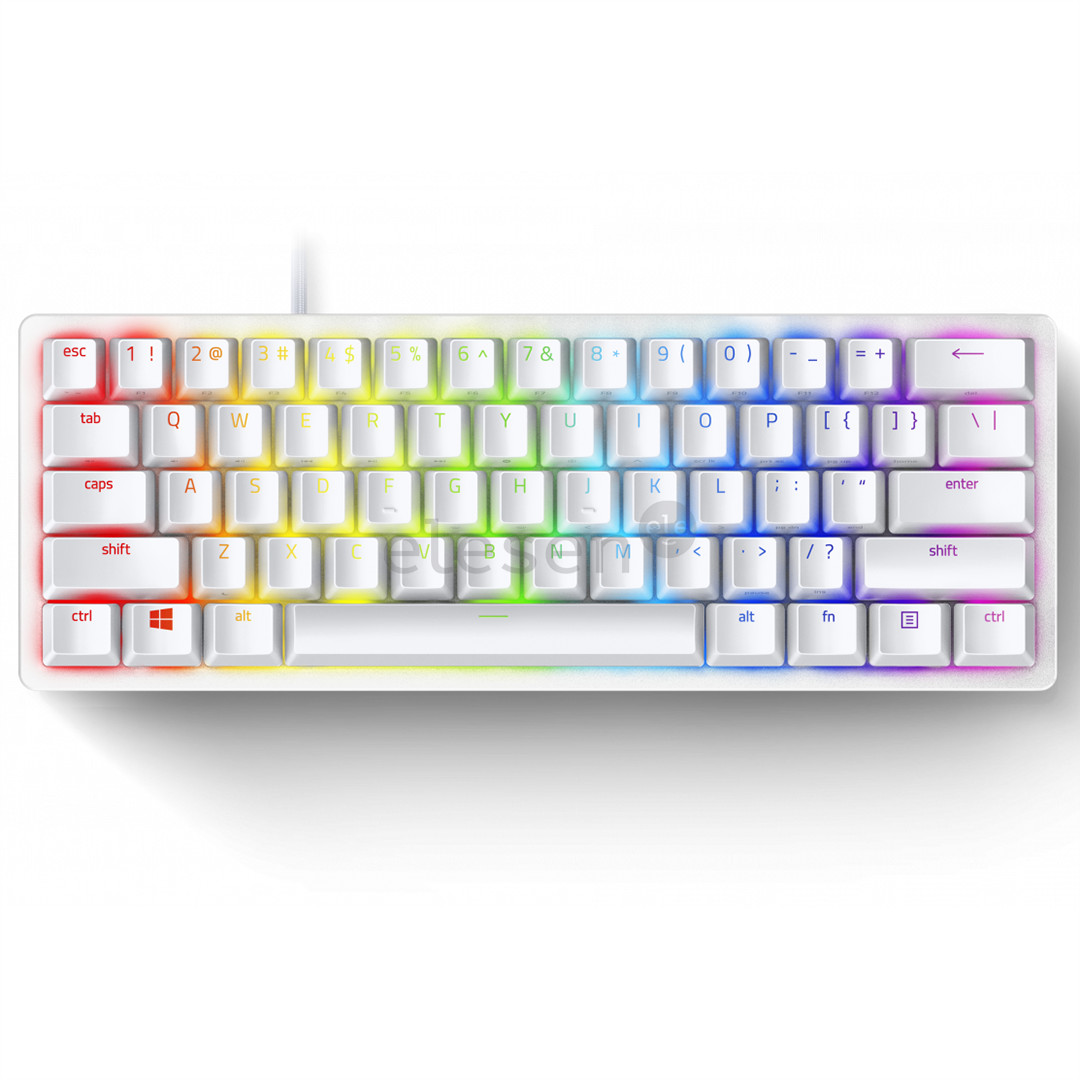 Razer Huntsman Mini Mercury Ed. Razer Red Switch, US, белый - Механическая клавиатура Товар - RZ03-03390400-R3M1