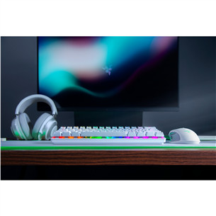 Razer Huntsman Mini Mercury Ed. Razer Red Switch, US, белый - Механическая клавиатура Товар - RZ03-03390400-R3M1