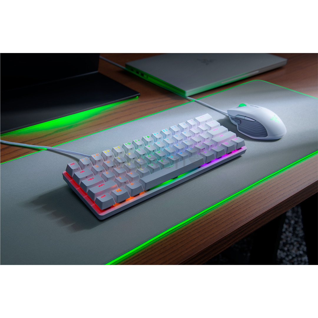 Razer Huntsman Mini Mercury Ed. Razer Red Switch, US, белый - Механическая клавиатура Товар - RZ03-03390400-R3M1