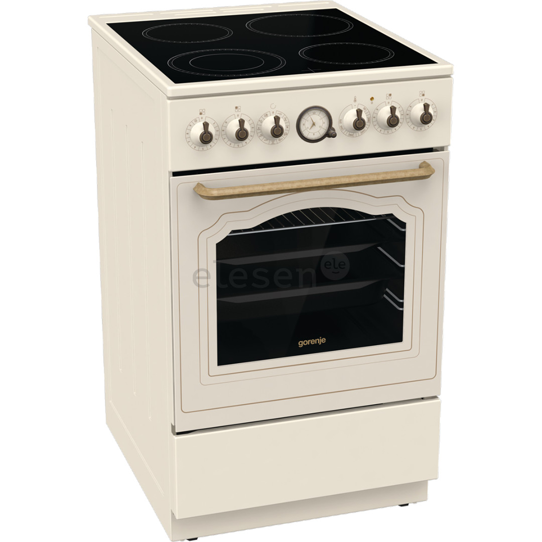 Gorenje, retro, 70 L, beige - Freestanding Ceramic Cooker