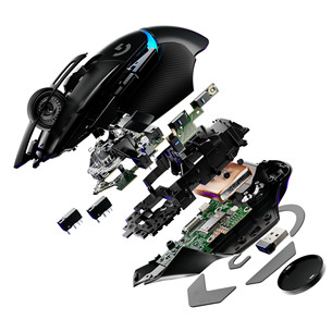 Logitech G502 X PLUS, belaidė, juoda - Pelė
