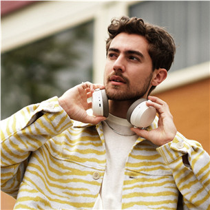 Sennheiser MOMENTUM 4 Wireless, baltos - Belaidės ausinės