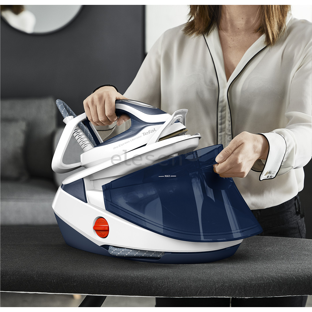Tefal Pro Express Ultimate II, 3000 W, blue/white - Ironing System Item - GV9712E0