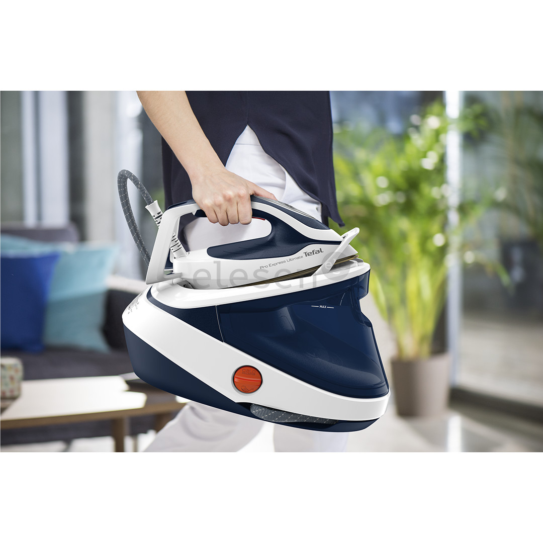 Tefal Pro Express Ultimate II, 3000 W, blue/white - Ironing System Item - GV9712E0