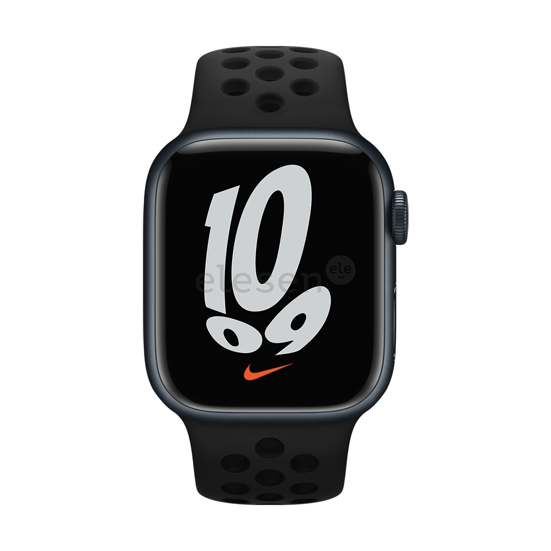 Apple Watch 41 мм, Nike Sport Band, черный - Сменный ремешок