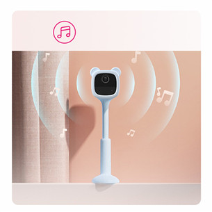 EZVIZ BM1 Bear, 2 MP, WiFi, naktinis matymas, melsva - Mobili auklė