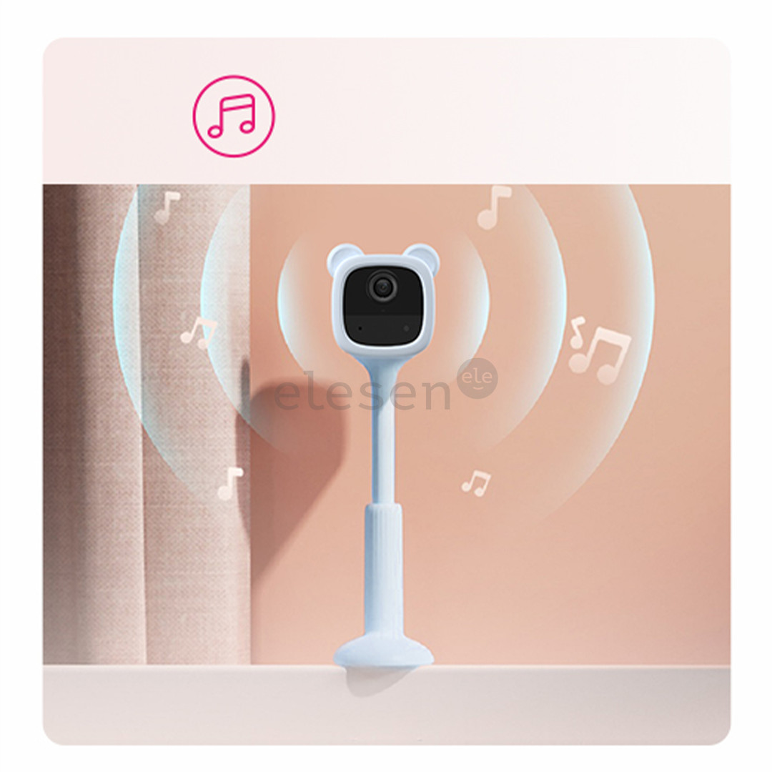 EZVIZ BM1 Bear, 2 MP, WiFi, naktinis matymas, melsva - Mobili auklė