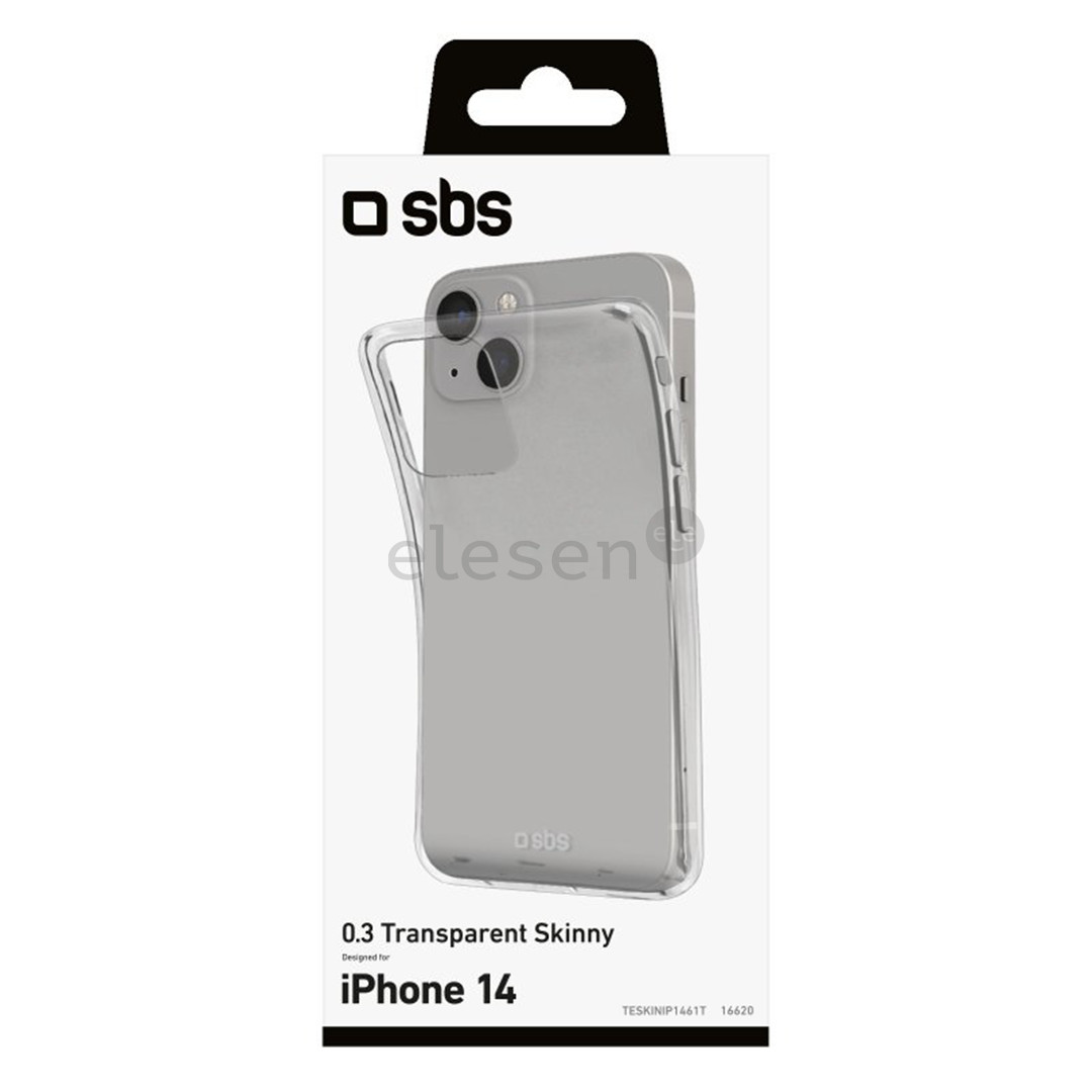 SBS Skinny cover, iPhone 14, transparent - Silicone cover