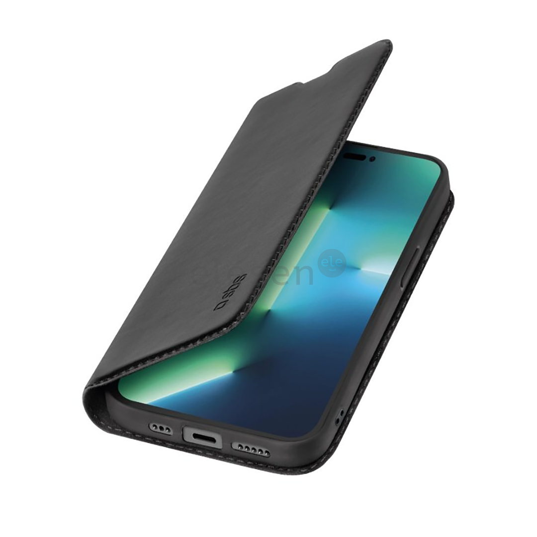 SBS Book Wallet Lite, iPhone 14 Pro Max, black - Smartphone case