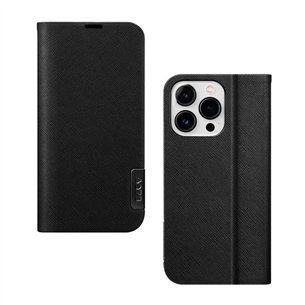 LAUT PRESTIGE FOLIO, iPhone 14 Pro Max, black - Smartphone book cover Item - L-IP22D-PRE-BK