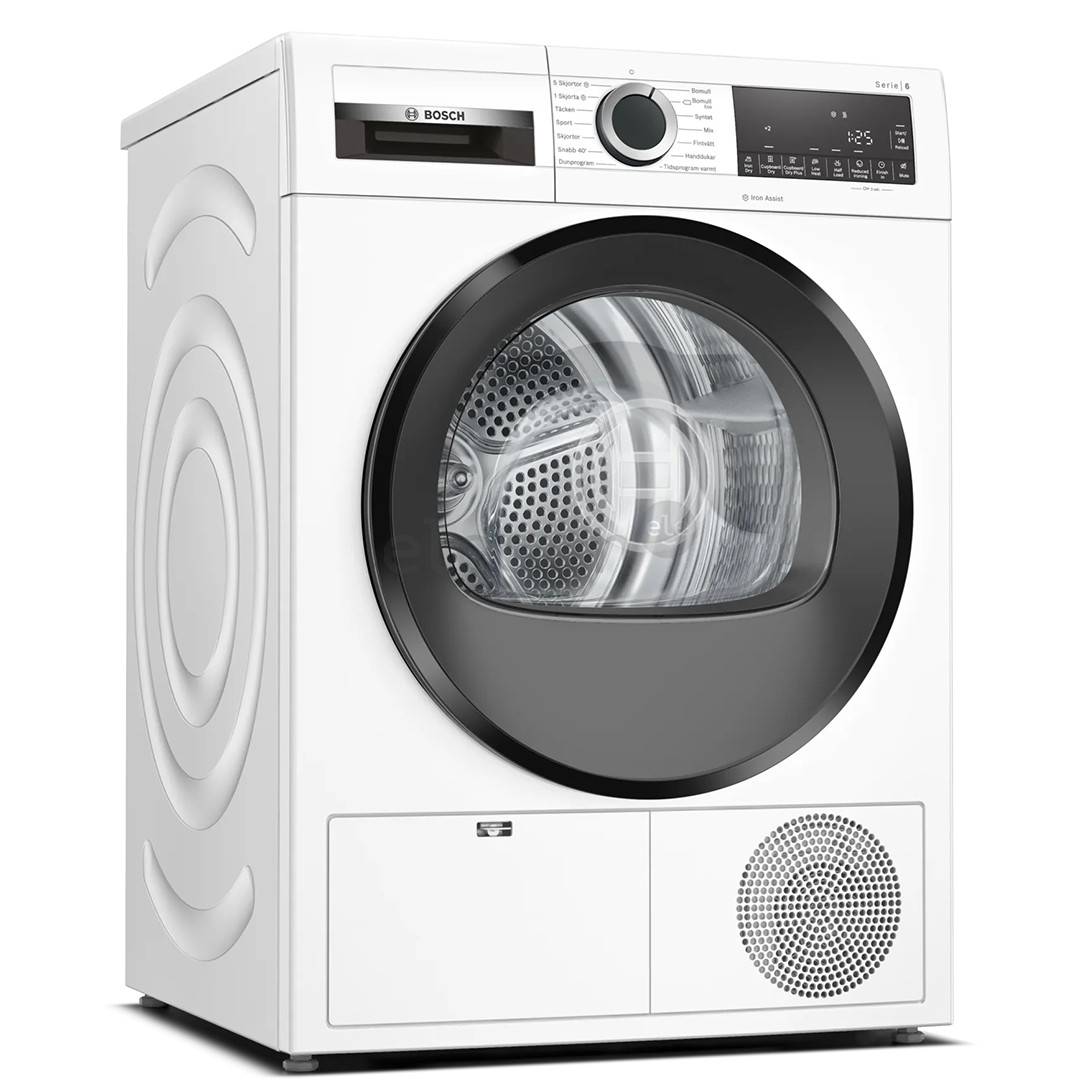 Bosch Series 6, IronAssist, 9 kg, gylis 61.3 cm - Džiovyklė
