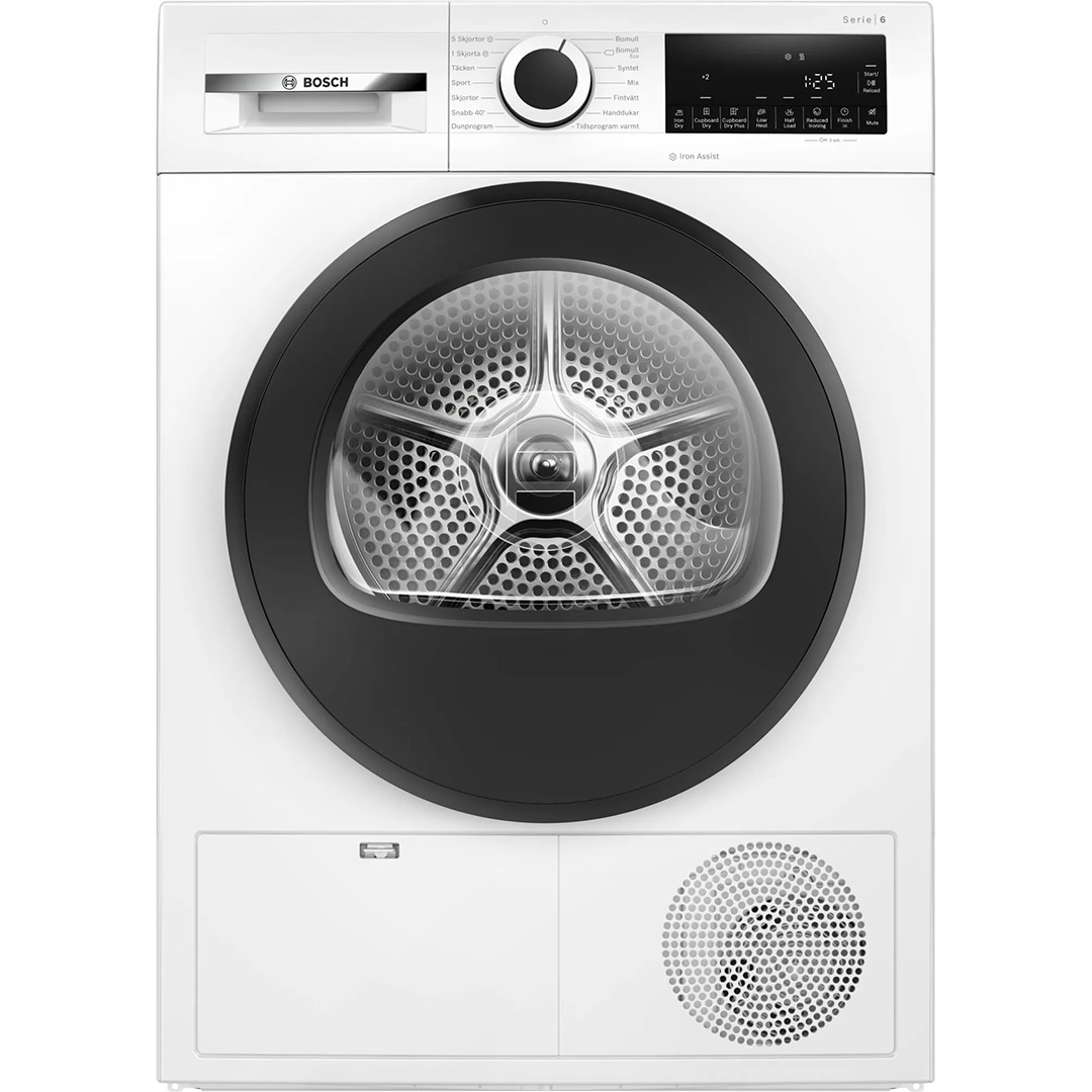 Bosch Series 6, IronAssist, 9 kg, gylis 61.3 cm - Džiovyklė