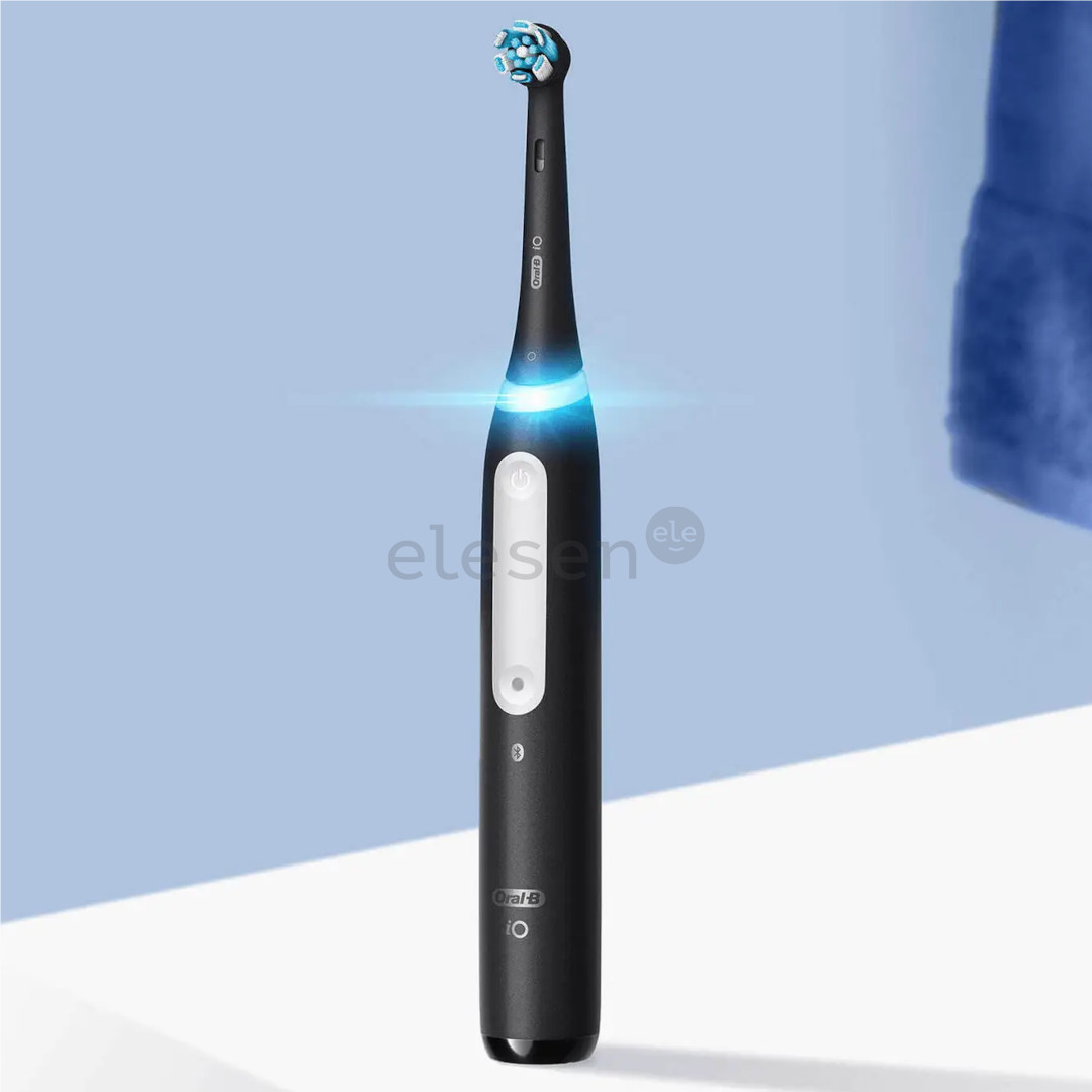 Braun Oral-B iO4, juodas - Elektrinis dantų šepetėlis