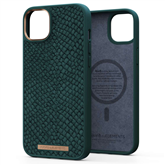 Njord byElements Salmon Leather MagSafe, iPhone 14 Plus, зеленый - Кожаный чехол Товар - NA42SL02