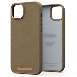 Njord byElements Suede Comfort+, iPhone 14 Plus, коричневый - Чехол Товар - NA42CM04 NA42CM04