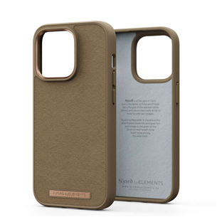 Njord byElements Suede Comfort+, iPhone 14 Pro, коричневый - Чехол Товар - NA43CM04 NA43CM04