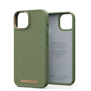 Njord byElements Suede Comfort+, iPhone 14, зеленый - Чехол Товар - NA41CM06 NA41CM06