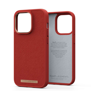 Njord byElements Suede Comfort+, iPhone 14 Pro, красный - Чехол Товар - NA43CM07 NA43CM07