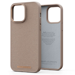 Njord byElements Fabric Just, iPhone 14 Pro Max, розовый песок - Чехол Товар - NA44JU12 NA44JU12