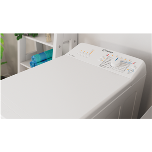 Indesit, 6 kg, depth 60 cm, 1000 rpm - Top Load Washing Machine Item - BTWL60400EE/N