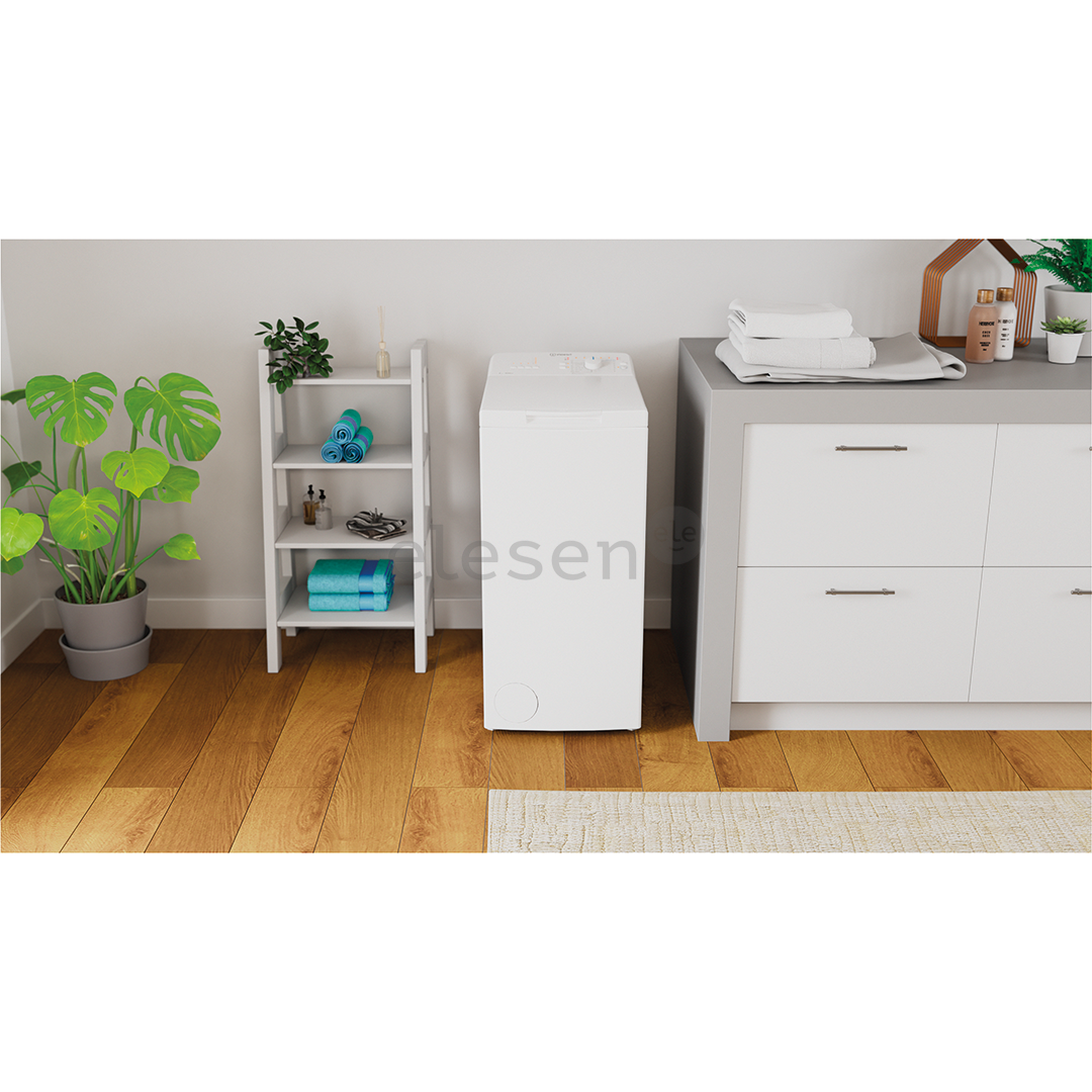 Indesit, 6 kg, depth 60 cm, 1000 rpm - Top Load Washing Machine Item - BTWL60400EE/N