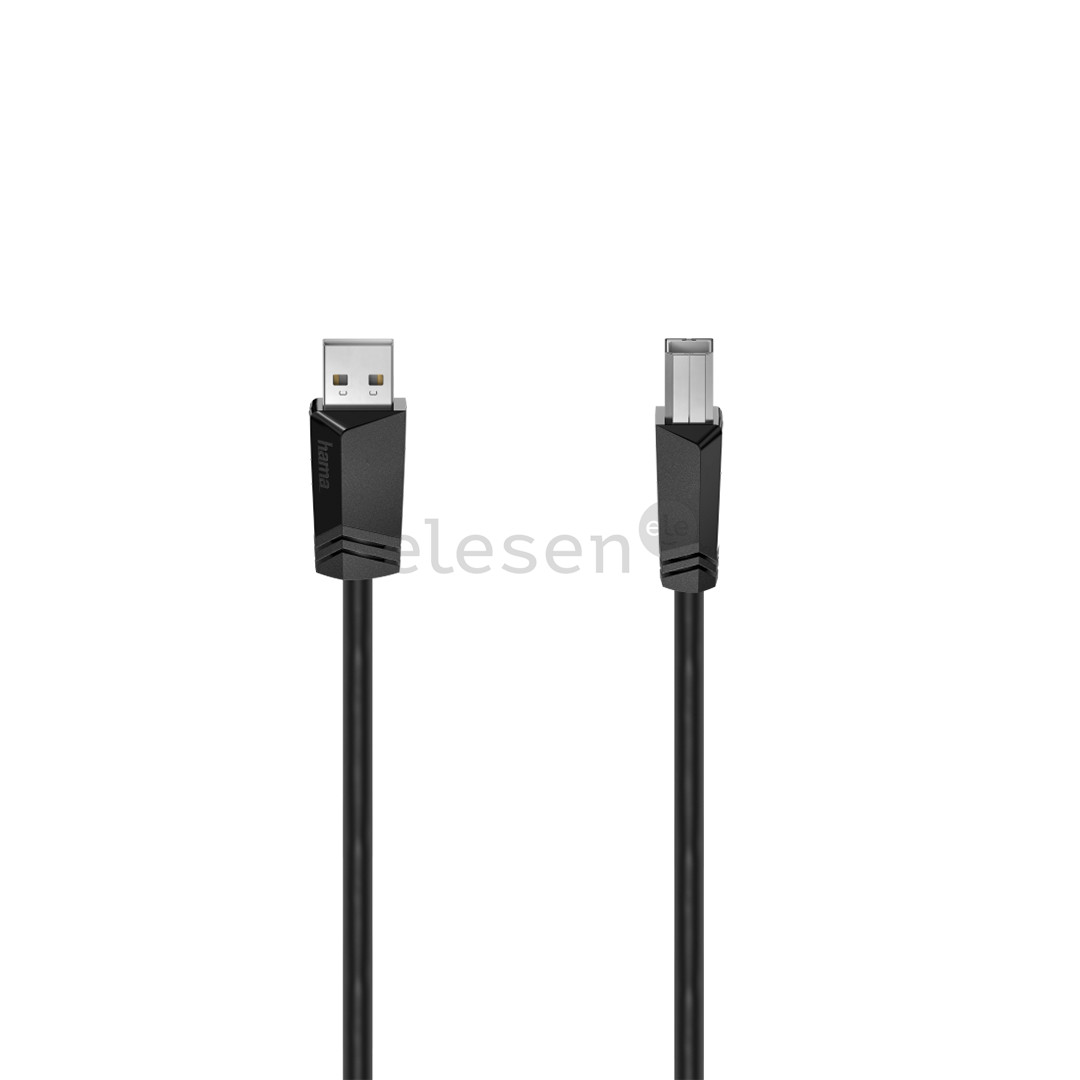 Hama USB Cable, USB-A, USB-B, 1,5m, black - USB Cable Item - 00200602