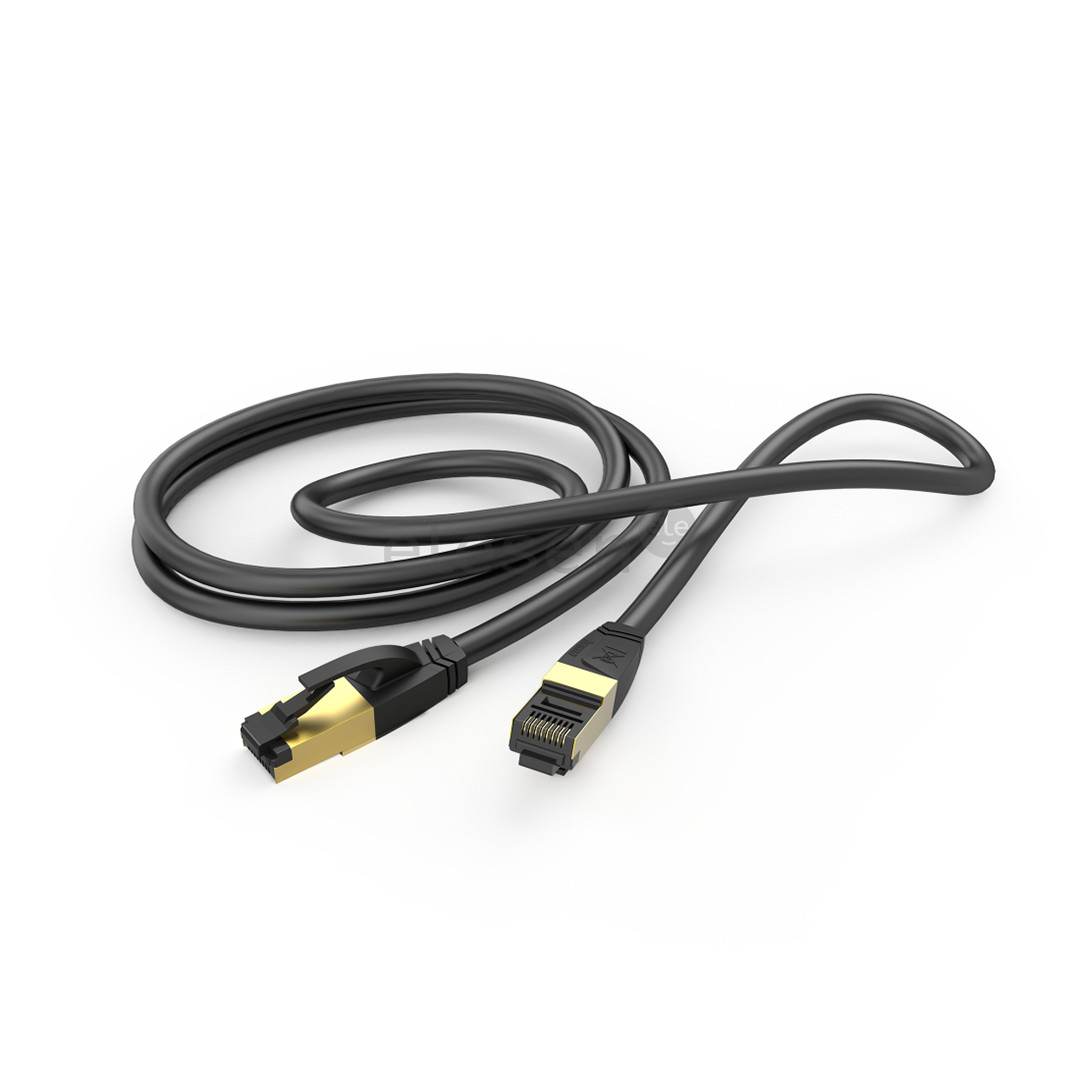 Hama Network Cable, Cat 8, экранирование S/FTP, 1,5 м, черный - Кабель Ethernet Товар - 00200692