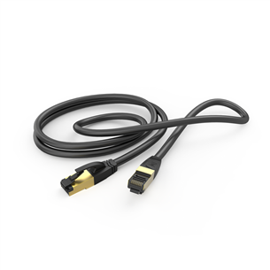 Laidas Hama Network Cable, Cat 8, S/FTP Shielded, 3 m, black Prekė - 00200693