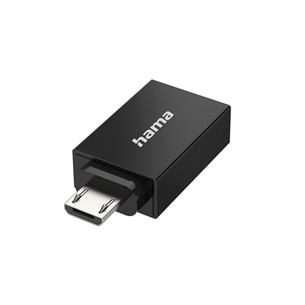 Hama USB OTG, USB - Micro USB, black - Adapter Item - 00300084 00300084