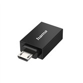 Adapteris Hama USB OTG, USB - Micro USB, black Prekė - 00300084