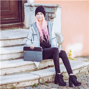 Nešiojamojo kompiuterio dėklas Hama Florence, 13.3'', Black/Gray Prekė - 00217113